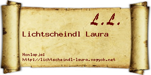 Lichtscheindl Laura névjegykártya